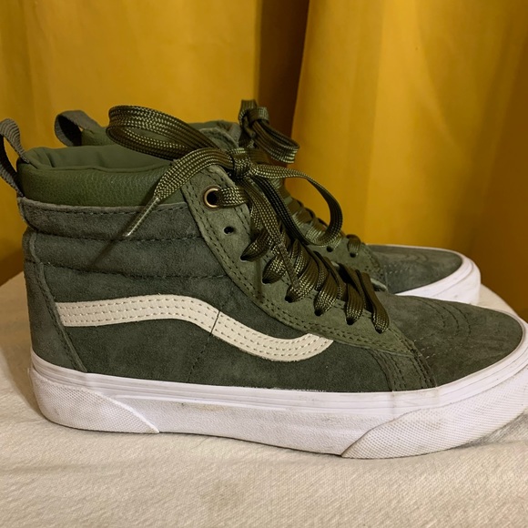 vans sk8 hi moss green